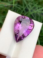 16.85 Ct Natural Amethyst Pear Shape VVS1 from Brazil