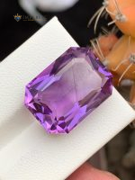 16.90 Carats Natural Amethyst Emerald Step Cut VVS2 Brazil