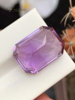 16.90 Carats Natural Amethyst Emerald Step Cut VVS2 Brazil