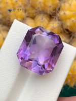 17.30 Carats Natural Amethyst Asscher Cut VVS1 from Brazil