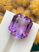 17.30 Carats Natural Amethyst Asscher Cut VVS1 from Brazil
