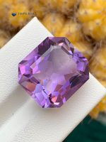 17.30 Carats Natural Amethyst Asscher Cut VVS1 from Brazil