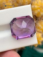 17.30 Carats Natural Amethyst Asscher Cut VVS1 from Brazil