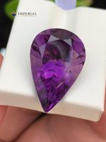 18.05 Carat Natural Amethyst Pear Shape VVS2 from Brazil