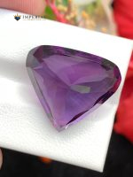 18.60 Carats Natural Amethyst Triangular Cut VVS2 Brazil