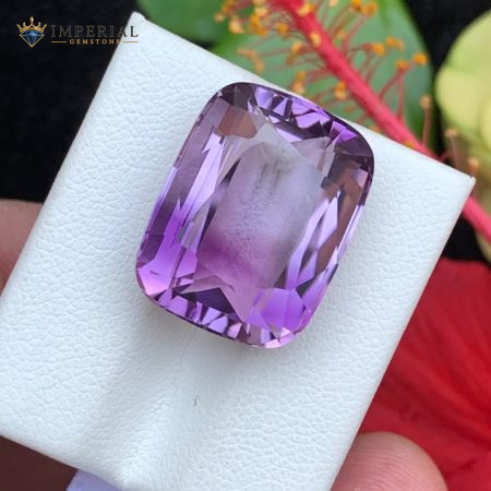 19.45 ct Natural Amethyst Bi-Color Cushion Cut VVS1 Brazil