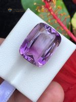 19.45 ct Natural Amethyst Bi-Color Cushion Cut VVS1 Brazil