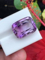 19.45 ct Natural Amethyst Bi-Color Cushion Cut VVS1 Brazil