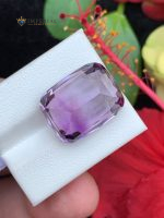 19.45 ct Natural Amethyst Bi-Color Cushion Cut VVS1 Brazil