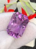 19.70 Carats Natural Amethyst Emerald Step Cut VVS2 Brazil