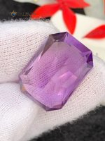 19.70 Carats Natural Amethyst Emerald Step Cut VVS2 Brazil