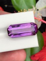 19.80 Carat Natural Amethyst Emerald Step Cut VVS2 Brazil