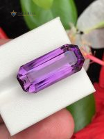 19.80 Carat Natural Amethyst Emerald Step Cut VVS2 Brazil