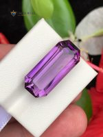 19.80 Carat Natural Amethyst Emerald Step Cut VVS2 Brazil