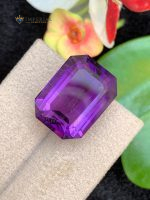 19.90 Carats Natural Amethyst Emerald Step Cut SI1 Brazil