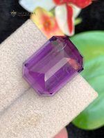 19.90 Carats Natural Amethyst Emerald Step Cut SI1 Brazil