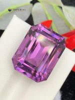 21.30 Carats Natural Amethyst Emerald Step Cut VVS2 Brazil