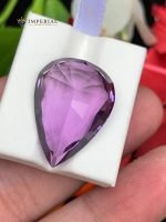 21.60 Carat Natural Amethyst Pear Shape VVS1 from Brazil