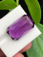 22.70 Carats Natural Amethyst Emerald Step Cut VVS2 Brazil