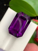22.80 Carats Natural Amethyst Emerald Step Cut VVS2 Brazil
