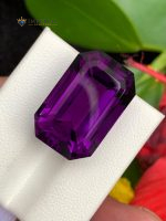 22.80 Carats Natural Amethyst Emerald Step Cut VVS2 Brazil