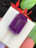 22.80 Carats Natural Amethyst Emerald Step Cut VVS2 Brazil