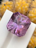 22.90 Carats Natural Amethyst Asscher Cut VVS2 from Brazil