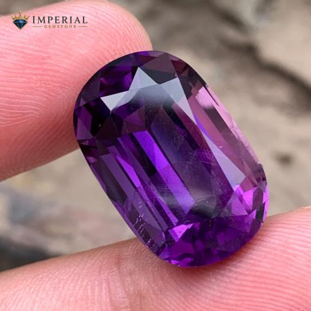 23.70 Carat Natural Amethyst Cushion Cut SI2 from Brazil