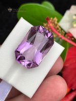 24.20 Ct Natural Amethyst Emerald Cut VVS1 from Brazil