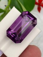 29.80 Carats Natural Amethyst Emerald Cut VVS1 from Brazil