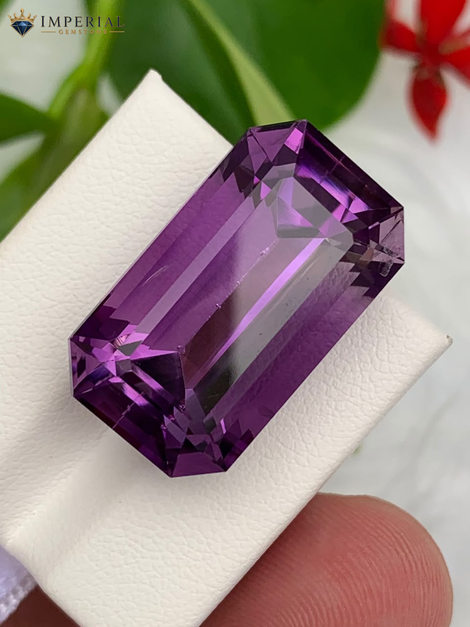 29.80 Carats Natural Amethyst Emerald Cut VVS1 from Brazil 29.80 Carats Natural Amethyst Emerald Cut VVS1 from Brazil