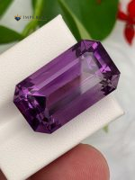29.80 Carats Natural Amethyst Emerald Cut VVS1 from Brazil