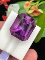31.10 Carats Natural Amethyst Emerald Cut SI2 from Brazil