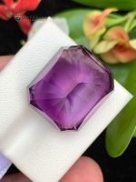 31.10 Carats Natural Amethyst Emerald Cut SI2 from Brazil