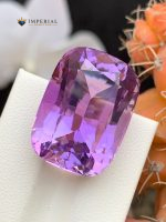 31.50 Carats Natural Amethyst Cushion Cut VVS1 from Brazil