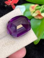 32.25 Carats Natural Amethyst Cushion Cut VS2 from Brazil