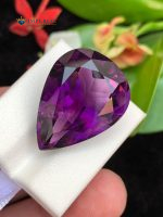 34.50 Carats Natural Amethyst Pear Shape VVS2 from Brazil