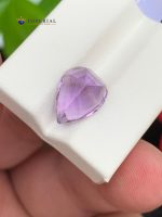 4.85 Carats Natural Amethyst Pear Shape VVS2 from Brazil - Back View