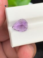 4.85 Carats Natural Amethyst Pear Shape VVS2 from Brazil - Back Angle View