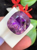 40.70 Carats Natural Amethyst Cushion Cut VVS1 from Brazil