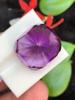 40.70 Carats Natural Amethyst Cushion Cut VVS1 from Brazil