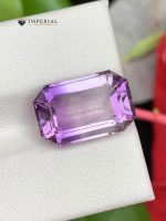 5.20 Carat Natural Amethyst Bicolor Emerald Cut VVS1 Brazil