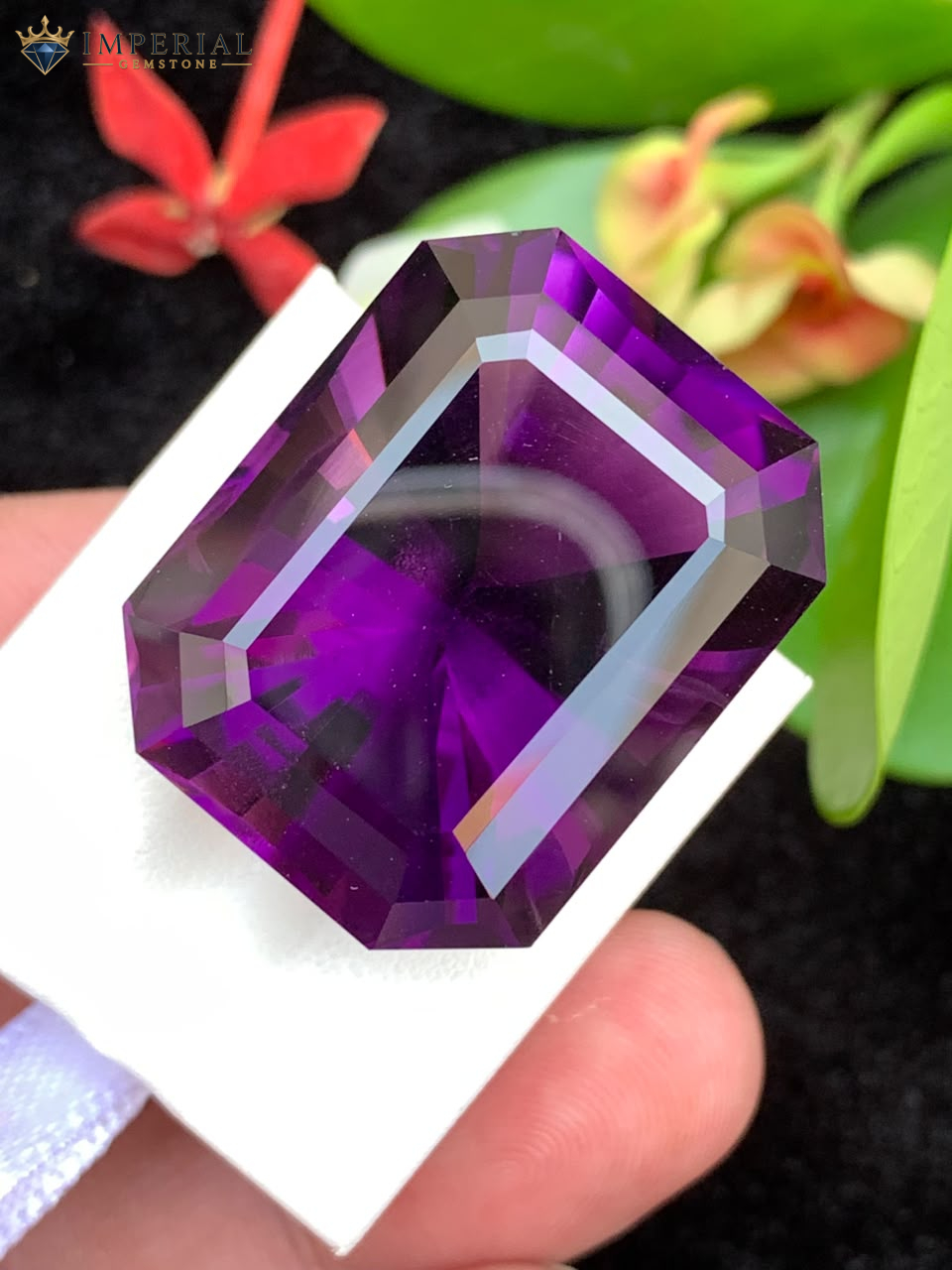 63.55 Carat Natural Amethyst Emerald Step Cut VVS2 Brazil 63.55 Carat Natural Amethyst Emerald Step Cut VVS2 Brazil
