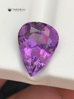 7.05 Ct Natural Amethyst Pear Cut Gemstone from Brazil