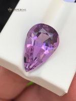 7.40 Carat Natural Amethyst Pear Shape VVS1 from Brazil