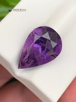 8.05 Carats Natural Amethyst Pear Cut VS2 from Brazil