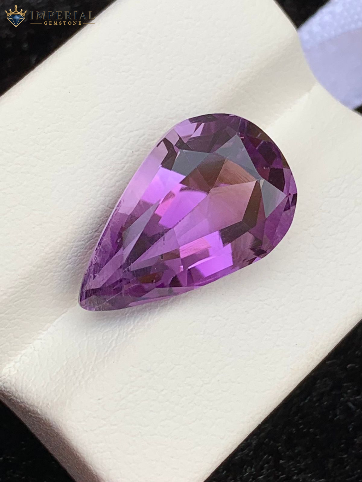 8.20 Carats Natural Amethyst Pear Cut VS2 from Brazil 8.20 Carats Natural Amethyst Pear Cut VS2 from Brazil