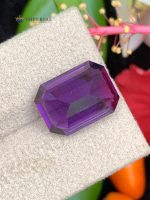 8.70 Carats Natural Amethyst Emerald Step Cut VS1 Brazil
