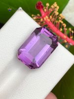 8.75 Ct Natural Amethyst Emerald Step Cut from Brazil