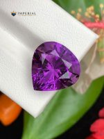8.80 Carats Natural Amethyst Heart Shape VVS2 from Brazil